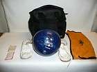 vintage brunswick bowling bag columbia 300 blue bowling ball 7