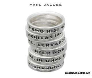 MARC JACOBS Latin NEMO NISI MORS Ring Bracelet sz 10  