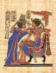 Egyptian Papyrus Art Painting   The Judgement #78  