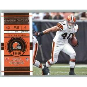   Peyton Hillis   Cleveland Browns (ENCASED NFL Trading Card) Sports