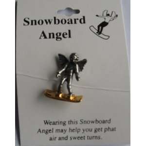  Set of 12  Snowboard Angel Pins Toys & Games