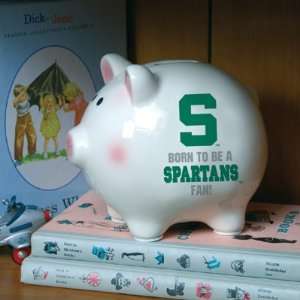   Born to Be Michigan State Spartans Fan Piggy Bank