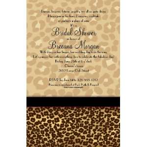  Leopard Chic Party Invitations