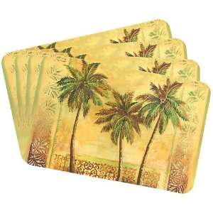   Counter Art 4 pc Island Palms Reversible Placemats