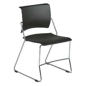  Balt Urbana Black Plastic Stacking Chair