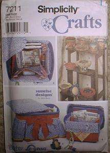7211~UNCUT SIMPLICITY CRAFTS PATTERN~SEWING ACCESSORIES~PIN CUSHIONS 