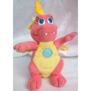  8 Plush Stuffed Flying Dragons. 1999 Cassie Pink Dragon 