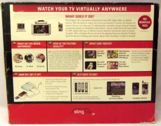 Sling Media Slingbox AV Watch Your Television Anywhere Model SB240 100 