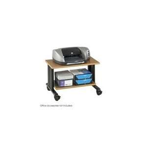   Adjustable Printer Stand in Medium Oak/Black by Safco