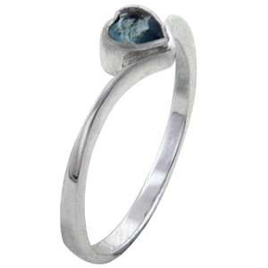  Heart Cut Cz Aquamarine Promise Ring Pugster Jewelry