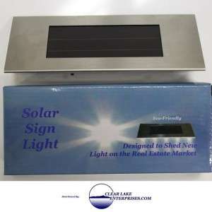 The Solar Sign Light was designed to attach easily to a real estate 