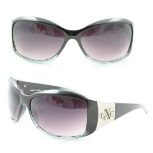   Sunglasses G810 Black Frame with 3D logo Purple Black Gradient Lens