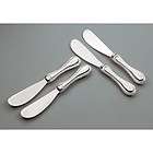 SET 4 SILVER PLATED GRAPE CHEESE SERVING SPREADERS  