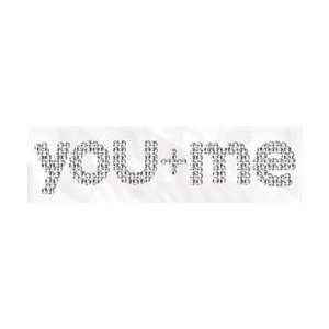  Rhinestone Word & Icon Stickers   You & Me You & Me