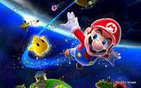 Super Mario Galaxy 2 Scene REPOSITIONABLE WALL STICKER Nintendo Wii 
