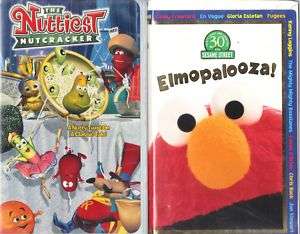 The Nuttiest Nutcracker & Elmopalooza   2 VHS Tapes  