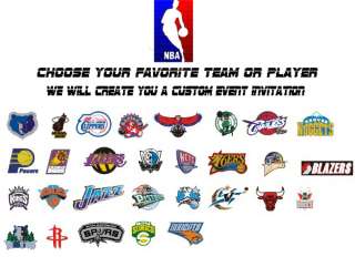 We can create a custom design for you with ANY of the NBA TEAMS