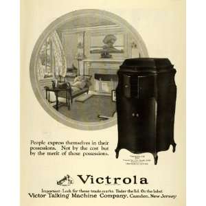  1923 Ad Victor Talking Machine Victrola Phonograph Cabinet 