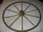 primitive antique baby carriage buggy wood iron wheel country folk