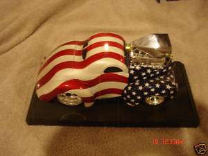 Die Cast 1940 Willy Muscle Car w/American Flag Paint  