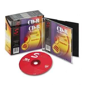  CD R Discs, 700MB/80min, 40x, w/Slim Jewel Cases, Assorted 