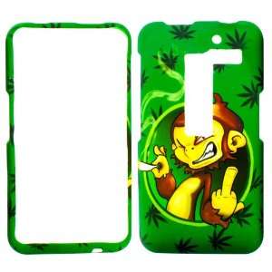  POT SMOKING MONKEY FLIP OFF HARD COVER CASE: Cell Phones & Accessories