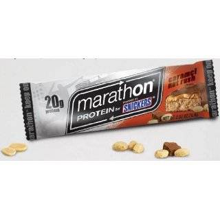 Snickers Marathon Protein Bar Caramel Nut Rush 12 Bars by Snickers 