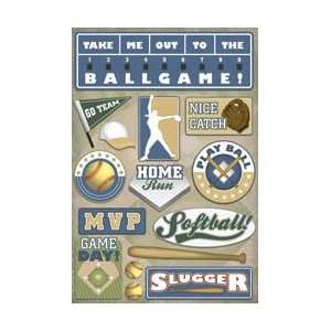  Karen Foster Softball Cardstock Stickers 5.5X9 MVP 