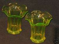 VASELINE GLASS ICE CREAM DISHES FOUNTAIN STORE COUNTER  