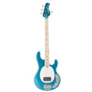   RAY34 BLSP 4 String Bass Guitar, Blue Sparkle Musical Instruments