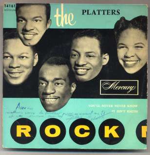 THE PLATTERS Youll never know Vinyl FRENCH EP 45 rpm  