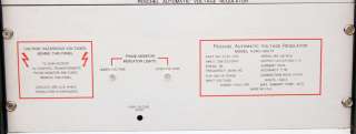Hipotronics A240 300YZ PVT Automatic Voltage Regulator  