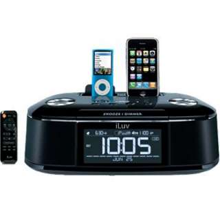NEW iLuv IMM173 dual iPod and iPhone dock and alarm cl…  