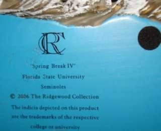   State FSU FOOTBALL Collectible Figurine JET SKI Seminoles Spring Break