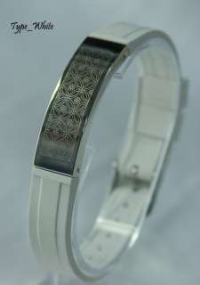 MK Classic Power Wristbands negative Ion Balance Bracelet silicon 