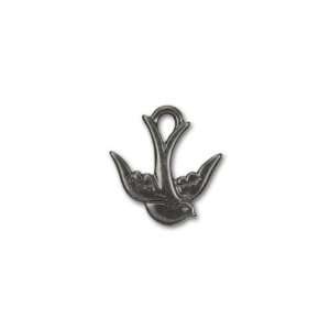  Black Finish Pewter Swallow Charm Arts, Crafts & Sewing