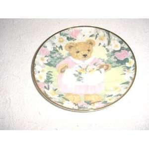    Teddys Spring Bouquet Plate by Franklin Mint 