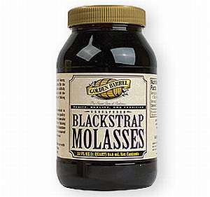 Golden Barrel Blackstrap Molasses   Two 16oz Jars  
