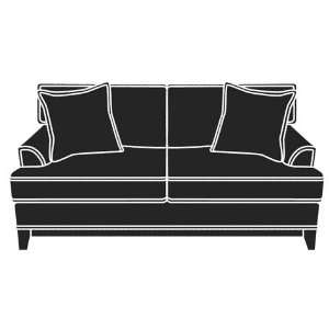   Upholstered Transitional Sofa Collection: Shannon Fabric Upholstered