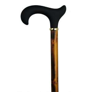  Ash wood. This ergonomic soft touch derby handle walking stick 